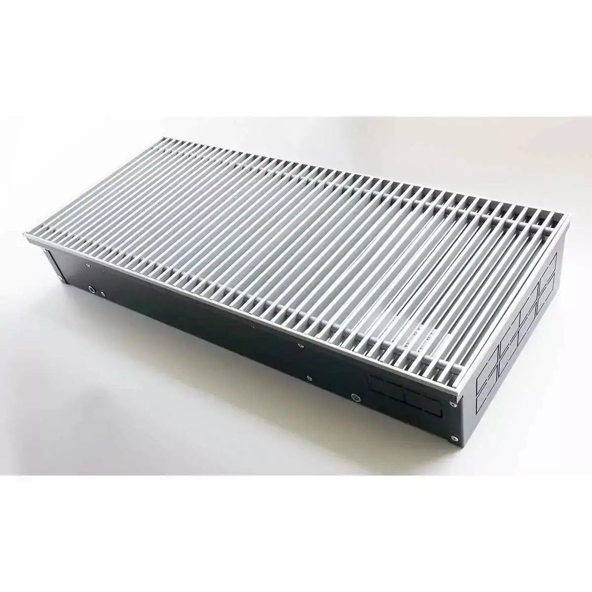 Techno vent kvzv 350-120-1200 внутрипольный конвектор с естественной конвекцией окрашенная алюминиевая по ral 350х120х1200