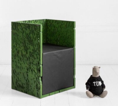Кресло naturale винтажный зеленый archpole