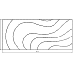 Стеновые 3d панели zaha flow curl rifinitura